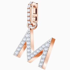 Swarovski Remix Metal Alloy Rose Gold Crystal Charm